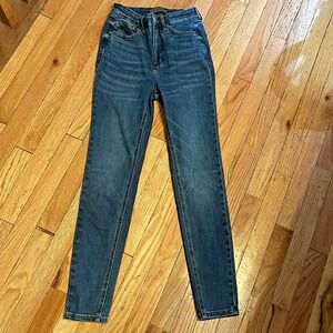 Judy Blue Jeans Womens Size 3/26 Skinny Fit Stretch High Rise Medium Wash Denim